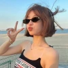 2024 New modern retro high-end tea-colored narrow-framed small brown sunglasses for women with round faces to make them look slimmer. Cat-eye sunglasses Specification image